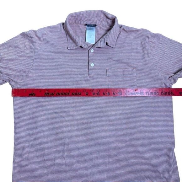 Patagonia Squeaky Clean Polo Shirt Striped Orange Men’s Size Large - Picture 4 of 7